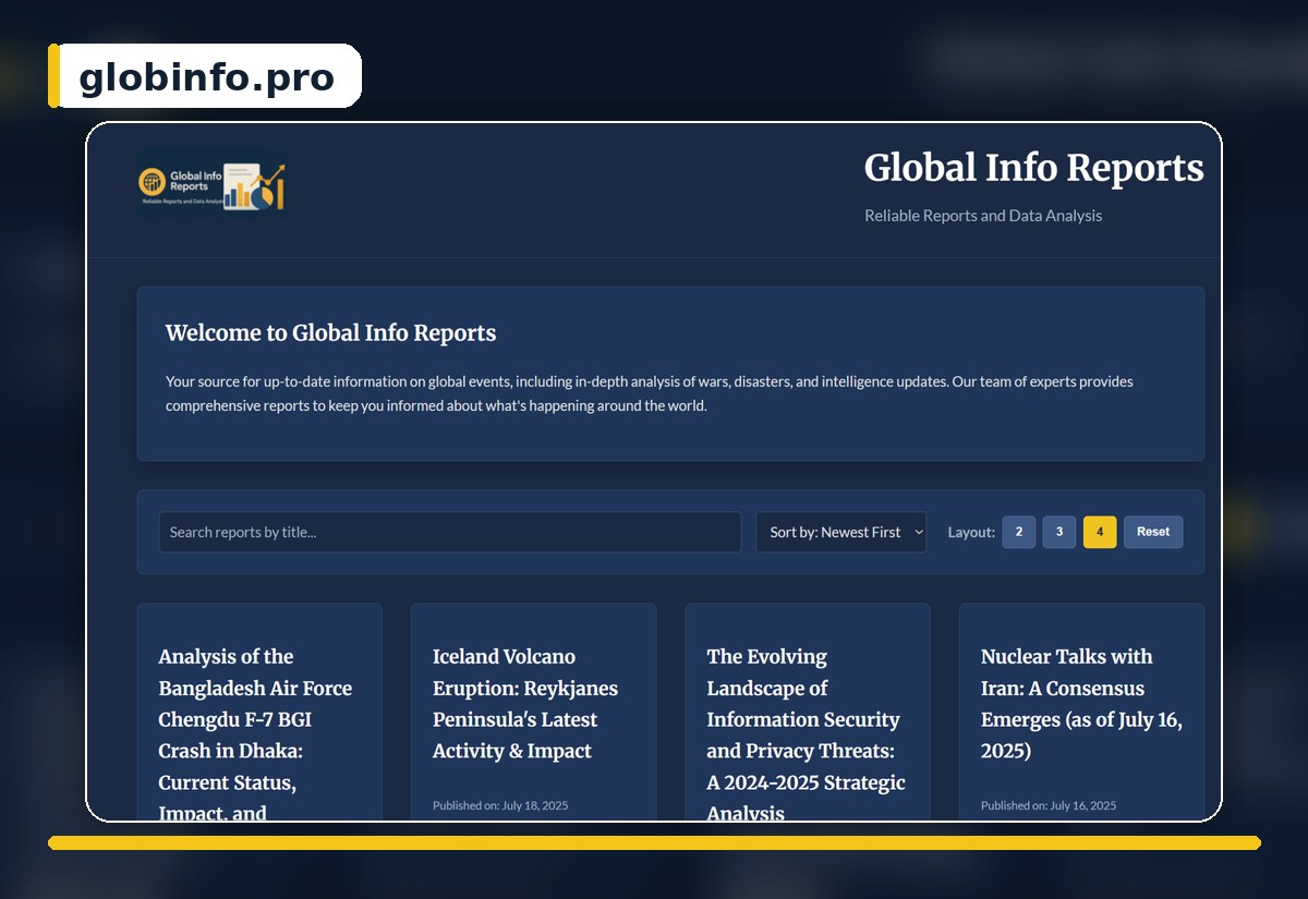 Zrzut strony Global Info Reports