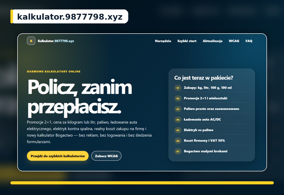Zrzut strony Kalkulator 9877798